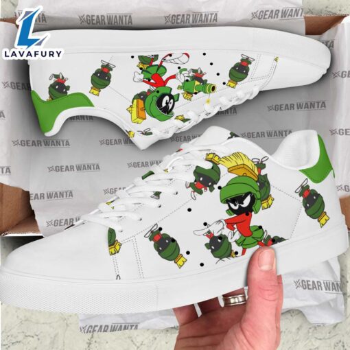 Marvin The Martian Cartoon Stan Smith Shoes For Kid