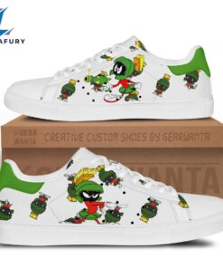 Marvin The Martian Cartoon Stan Smith Shoes For Kid