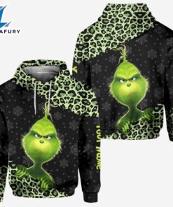 Merry Christmas - Personalized Grinch Christmas Stole Hoodie and Leggings