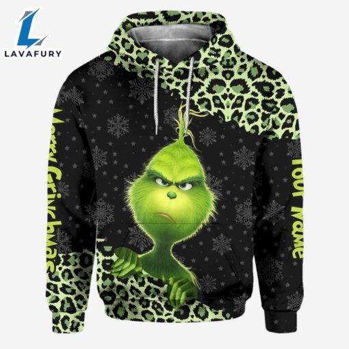 Merry Christmas – Personalized Grinch Christmas Stole Hoodie and Leggings