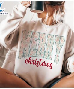 Merry Varsity Sublimation Retro Christmas…