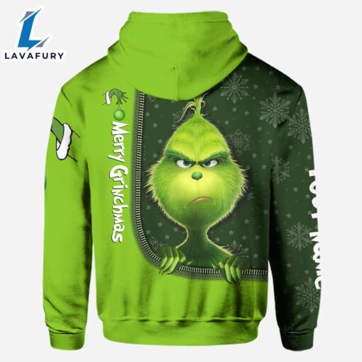 Merry Xmas – Personalized Green Monster Christmas Hoodie and Leggings