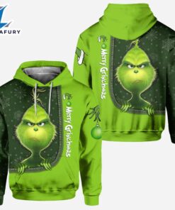 Merry Xmas - Personalized Green Monster Christmas Hoodie and Leggings