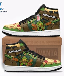 Michelangelo Teenage Mutant Ninja Turtles J1 Shoes Custom