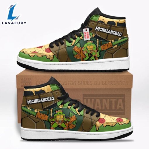 Michelangelo Teenage Mutant Ninja Turtles J1 Shoes Custom