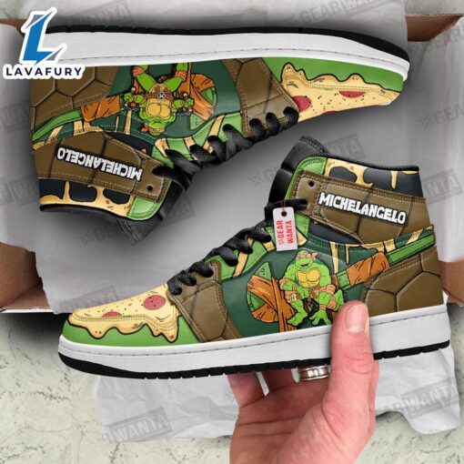 Michelangelo Teenage Mutant Ninja Turtles J1 Shoes Custom