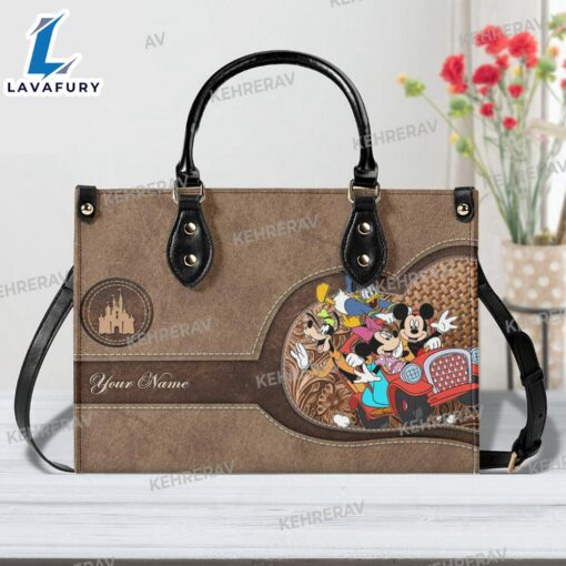 Mickey and Friends Leather Handbag