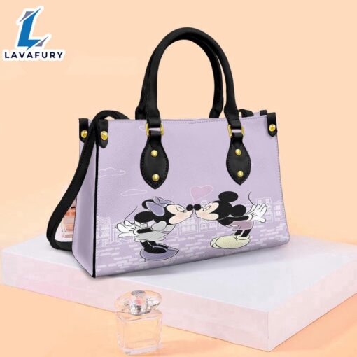 Mickey And Minnie Cute Kiss Gift Lover Fashion Lady Handbag