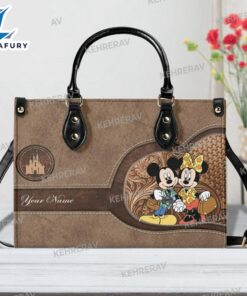 Mickey and minnie Leather Handbag