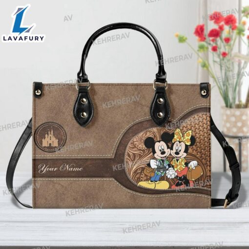 Mickey and minnie Leather Handbag