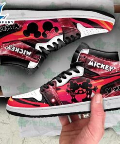 Mickey and Minnie Silhouette J1 Shoes Custom For Fans Sneakers