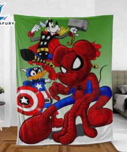 Mickey As Iron Man Blanket