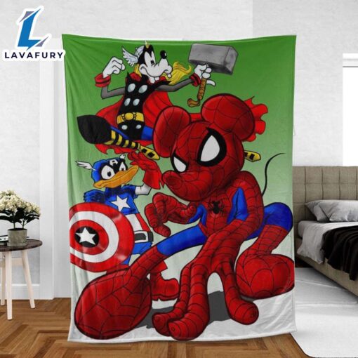 Mickey As Iron Man Blanket