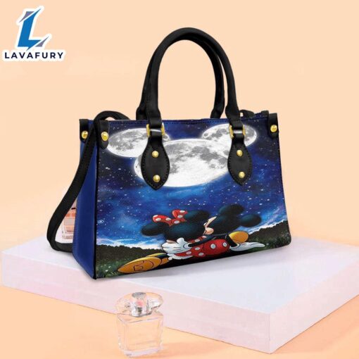 Mickey Couple Kiss Love Cartoon Disney Fashion Lady Handbag