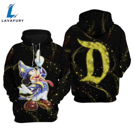 Mickey Fantasia Gold Glitter Pixie Dust D Disney SweatshirtHoodieFleece Jacket – Gift for Mickey Fans