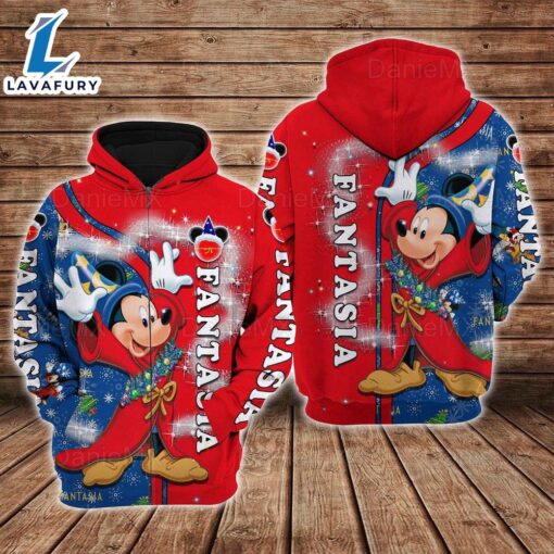 Mickey Fantasia Hoodie, Mickey Christmas Hoodie, Mickey Cute Hoodie – Gift for Mickey Fans