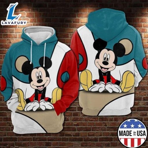 Mickey Full Printing Hoodie Walt Disney Full Printing 2 3d Hoodie 2 – Shirts Gift for Mickey Fans