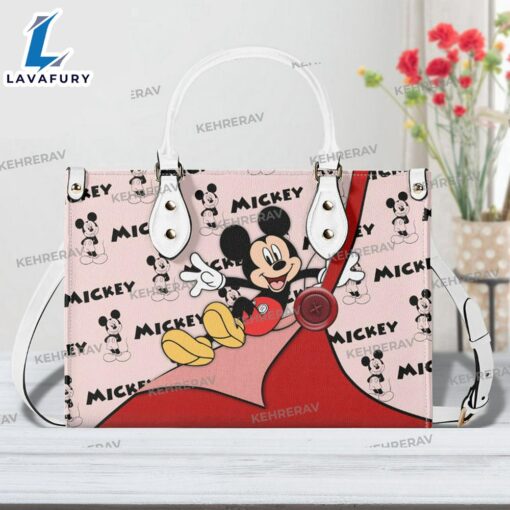 Mickey Funny Leather Handbag