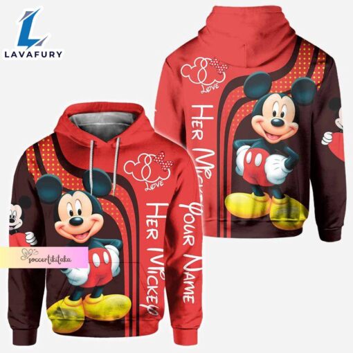 Mickey Minnie Hoodie, Custom Her Mickey His Minnie Hoodie