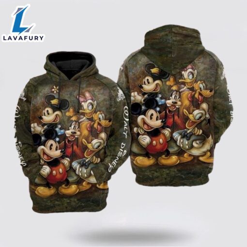 Mickey Minnie Mouse And Friends Disney All Over Printed Custom 3D Hoodie- Mickey 3D Shirts Gift