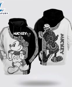 Mickey Mouse Black White Over…