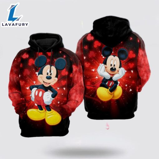 Mickey Mouse Bling Unisex 3D Hoodie – Mickey 3D Shirts Gift