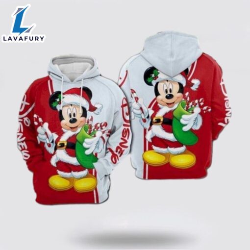 Mickey Mouse Christmas Walt Disney 3D Hoodie- Mickey 3D Shirts Gift