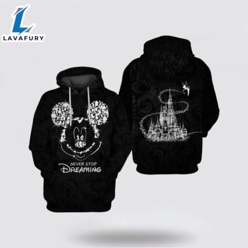 Mickey Mouse Comics Disney Cartoon Bling Disney All Over Print 3D Hoodie- Mickey 3D Shirts Gift