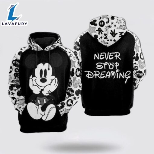 Mickey Mouse Comics Disney Cartoon Disney All Over Print 3D Hoodie- Mickey 3D Shirts Gift