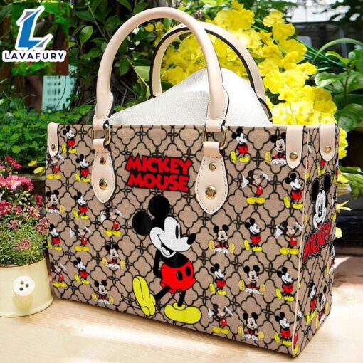 Mickey Mouse Leather Handbag Gift For Women