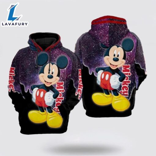 Mickey Mouse Over Print 3D Hoodie Chic Hoodie Essentials – Mickey 3D Shirts Gift