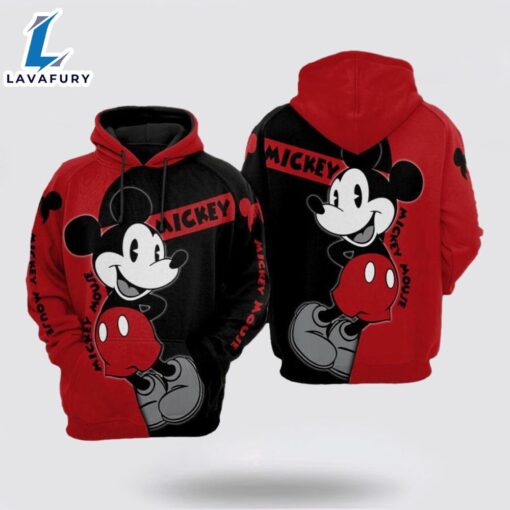 Mickey Mouse Over Print 3D Hoodie Classic Hoodie Comfort – Shirts Gift for Mickey Fans