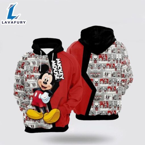 Mickey Mouse Over Print 3D Hoodie Fashionable Hoodie Range – Mickey 3D Shirts Gift