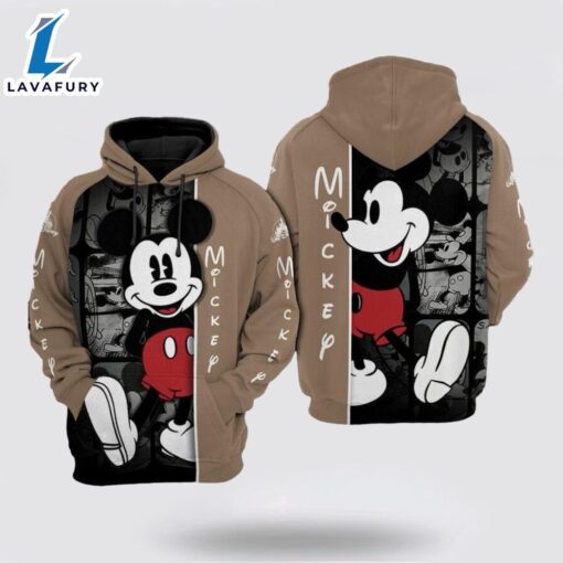 Mickey Mouse Over Print 3D Hoodie Versatile Hoodie Collection – Mickey 3D Shirts Gift