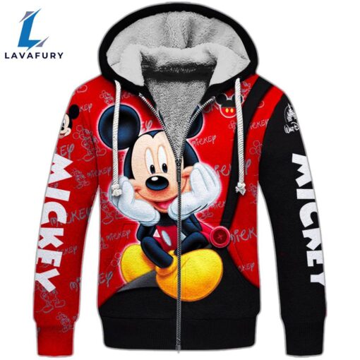 Mickey Mouse Pattern Hoodie And Leggings Set