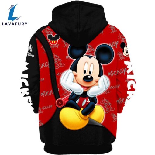 Mickey Mouse Pattern Hoodie And Leggings Set