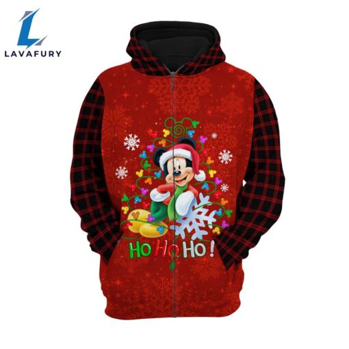 Mickey Mouse Red Christmas 3D Hoodies – Gift for Mickey Fans