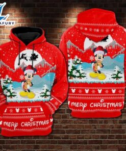 Mickey Mouse Santa In Winter…