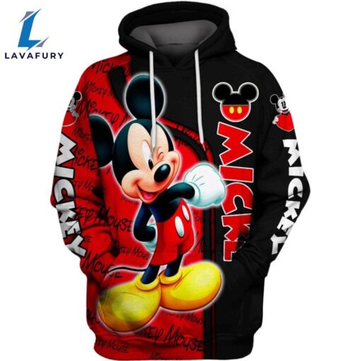 Mickey Mouse Themed Hoodie And Leggings Set