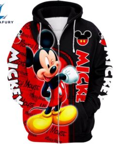 Mickey Mouse Themed Hoodie And Leggings Set