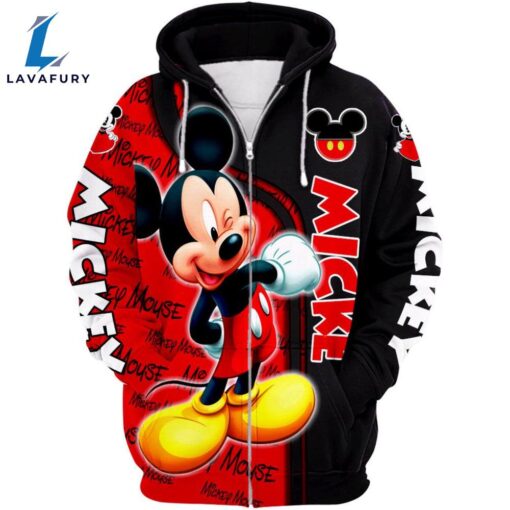 Mickey Mouse Themed Hoodie And Leggings Set