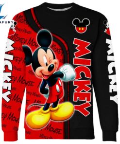 Mickey Mouse Themed Hoodie And Leggings Set