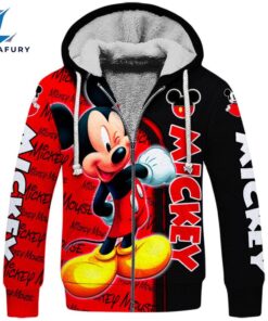 Mickey Mouse Themed Hoodie And Leggings Set