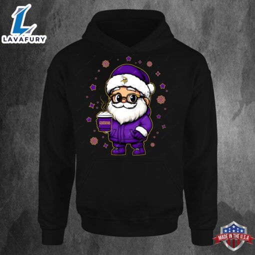 Minnesota Vikings Santa Christmas Football Hoodie