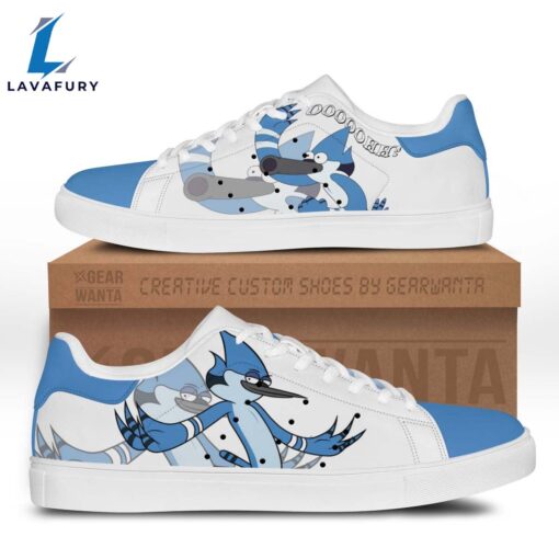 Mordecai Cartoon Stan Smith Shoes For Kid