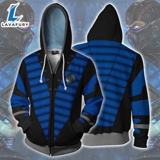 Mortal Kombat Hoodies – Zip Up Subzero 3D Hoodie