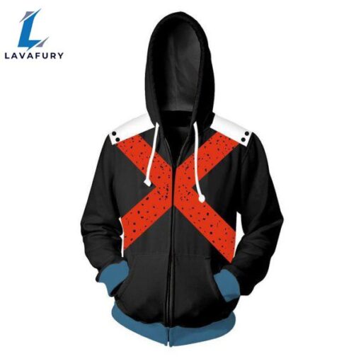 My Hero Academia Classic Zip Up 3D Hoodie Jacket Sweatshirt