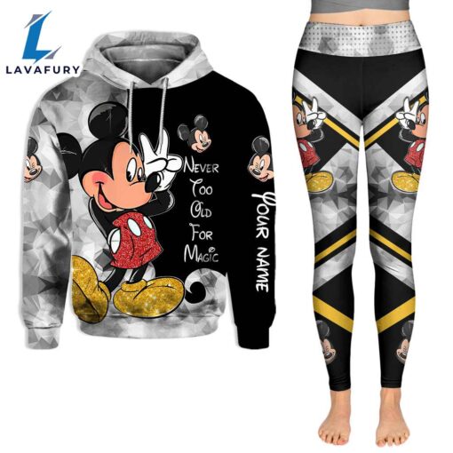 Never Too Old For Magic – Personalized Mickey Mouse Hoodie And Leggings Set