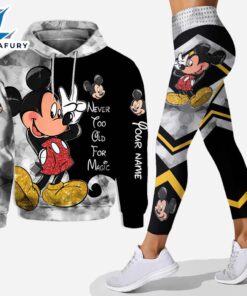 Never Too Old For Magic - Personalized Mickey Mouse Hoodie And Leggings Set