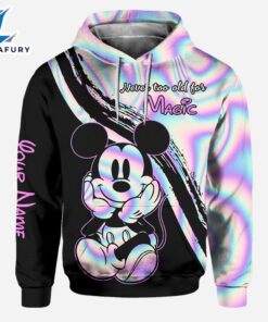 Never Too Old - Personalized Mickey Mouse Hoodie and Leggings